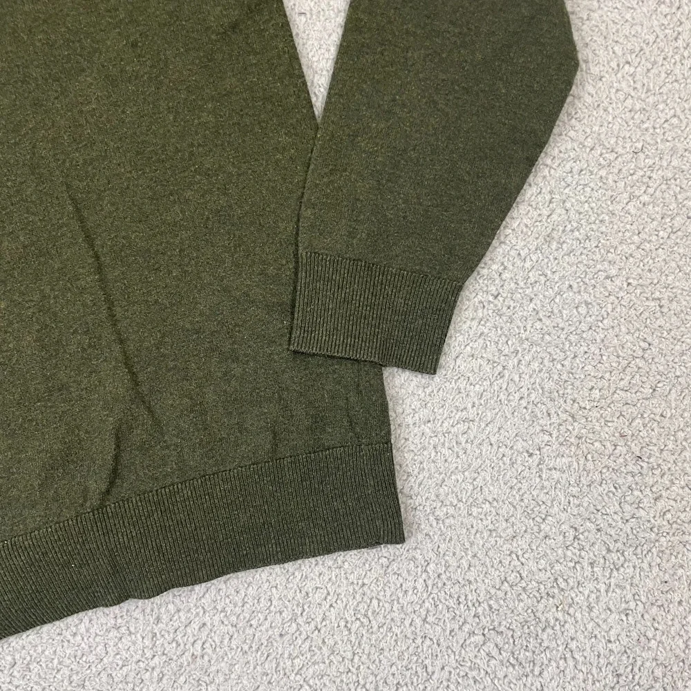 Old Navy V-Neck Sweater Men XL Olive Preppy Long Sleeve Pullover